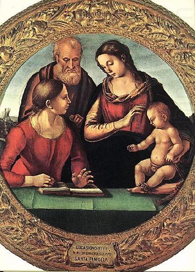 Luca Signorelli The Holy Family with Saint china oil painting image